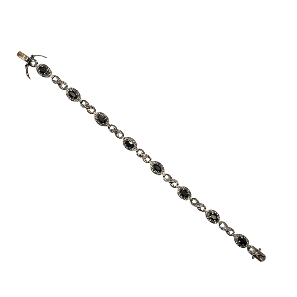 Sapphire 925 Silver Bracelet - Picture 3 of 10